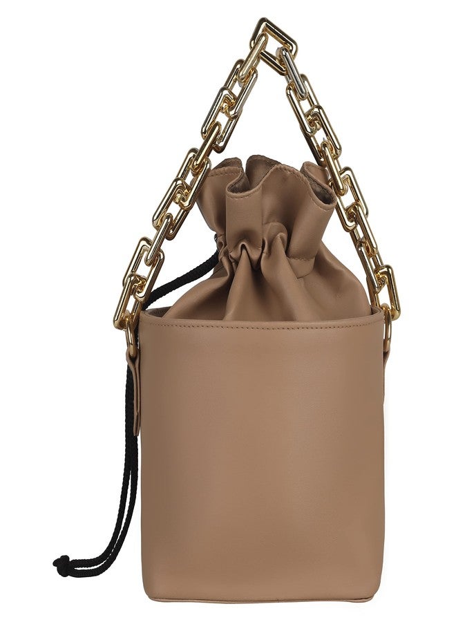 FADAK Women's Fashionable Potli Bag - Brown - Image 3